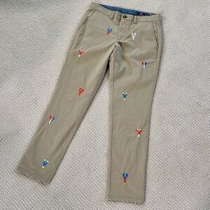 Men’s 32 Waist Vineyard Vines 32”L Tan Lobster Breaker Pants. NWT